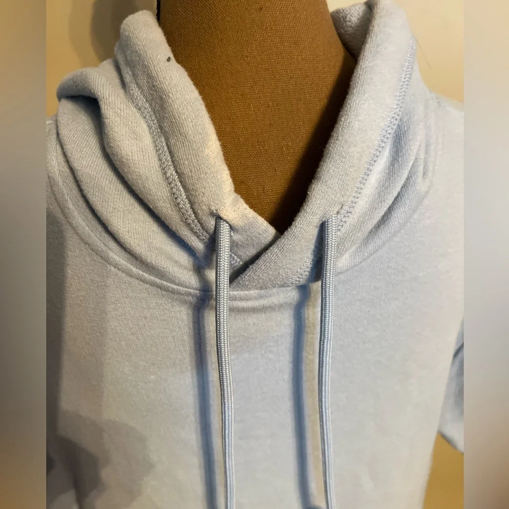 HOLLISTER light blue hooded lightweight sweatshirt, Size M, Good Condition - Picture 2 of 3